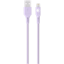 Câble Tissé USB A / Lightning 2.4A 1.2m FastCharge 12W Violet Bigben