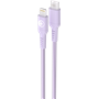 Câble Tissé USB C / Lightning 3A 1.2m PD 60W Violet Bigben