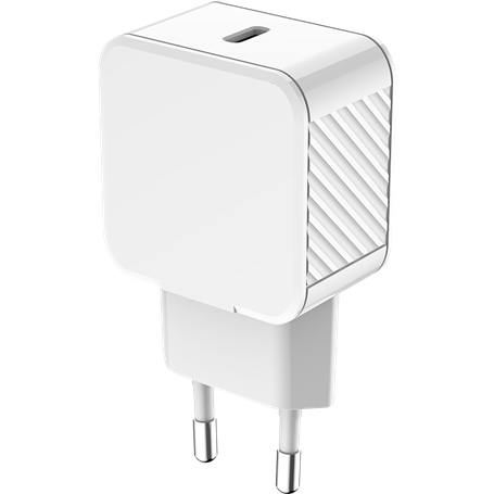 Chargeur USB C Wrappé 45W Power Delivery GaN Blanc Bigben