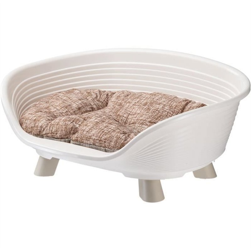 Image secondaire de Corbeille - FERPLAST - THRONE 4 - Avec coussin relax - Blanc