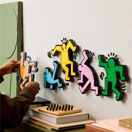 LEGO 31216 Art Keith Haring, Les Figures Dansantes, Décoration d'Intérieur et Set de Construction pour Adultes