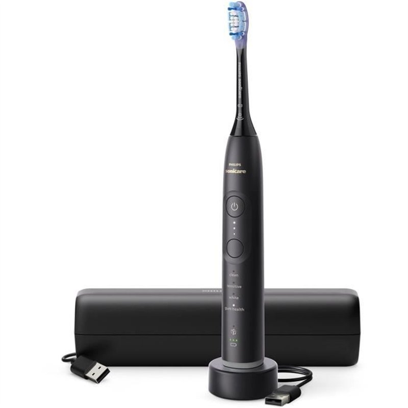 Image secondaire de Brosse a dents - PHILIPS - HX7421/01 - Sonicare - Serie 7100 - Noir - Eléctrique