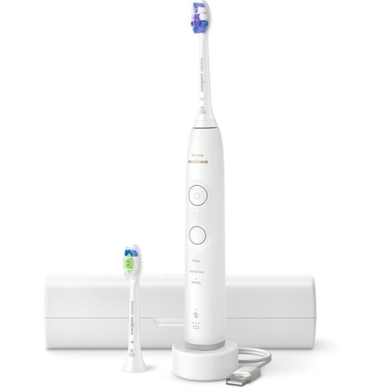 Image secondaire de Brosse a dents - PHILIPS - HX7410/02 - Sonicare - Serie 6500 - Blanc - Électrique