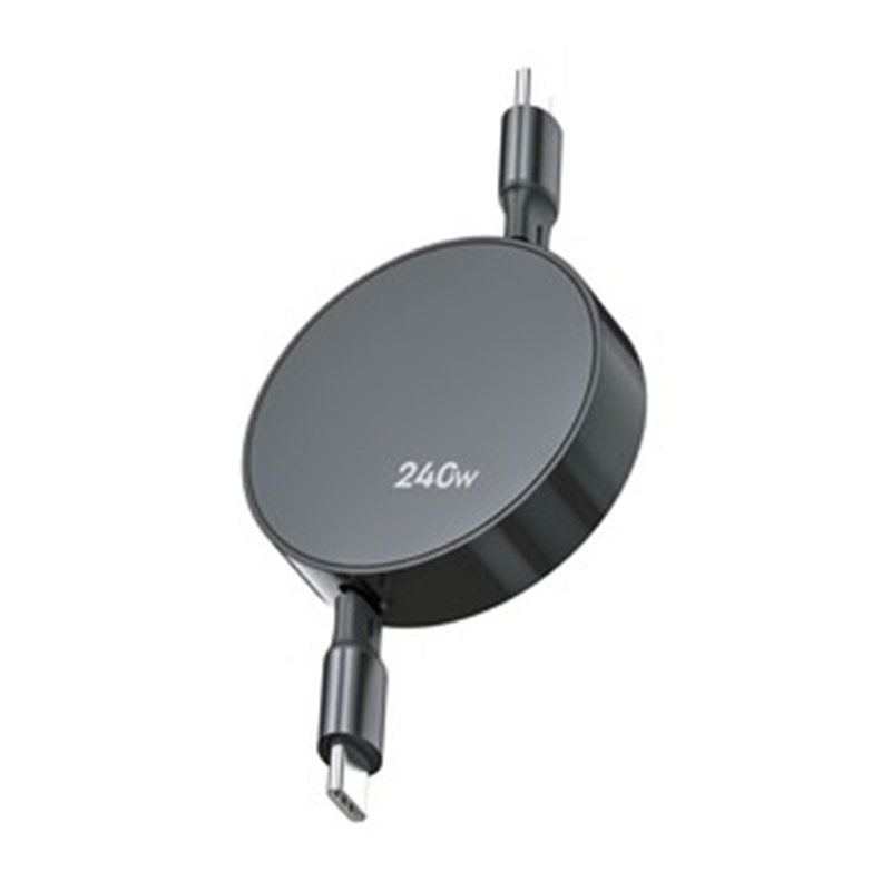 CABLE RETRACTABLE USB-C USB-C 240W 1M