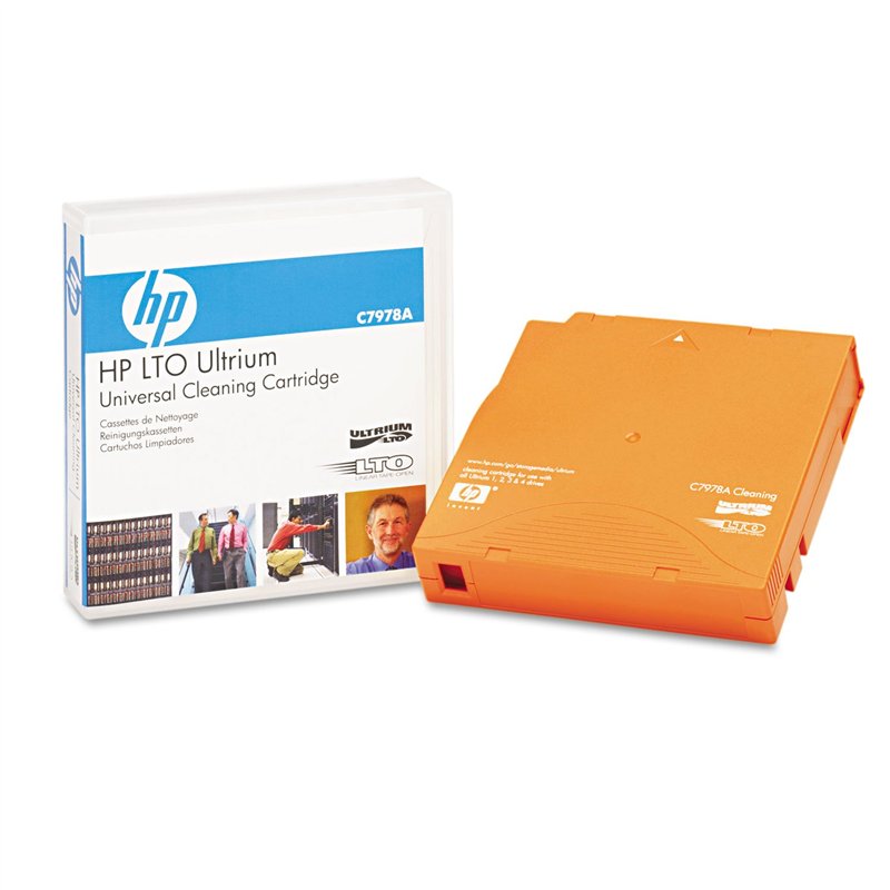 Image secondaire de HP Ultrium Universal Cleaning Cartridge LTO Ultrium orange cartouche de nettoyage
