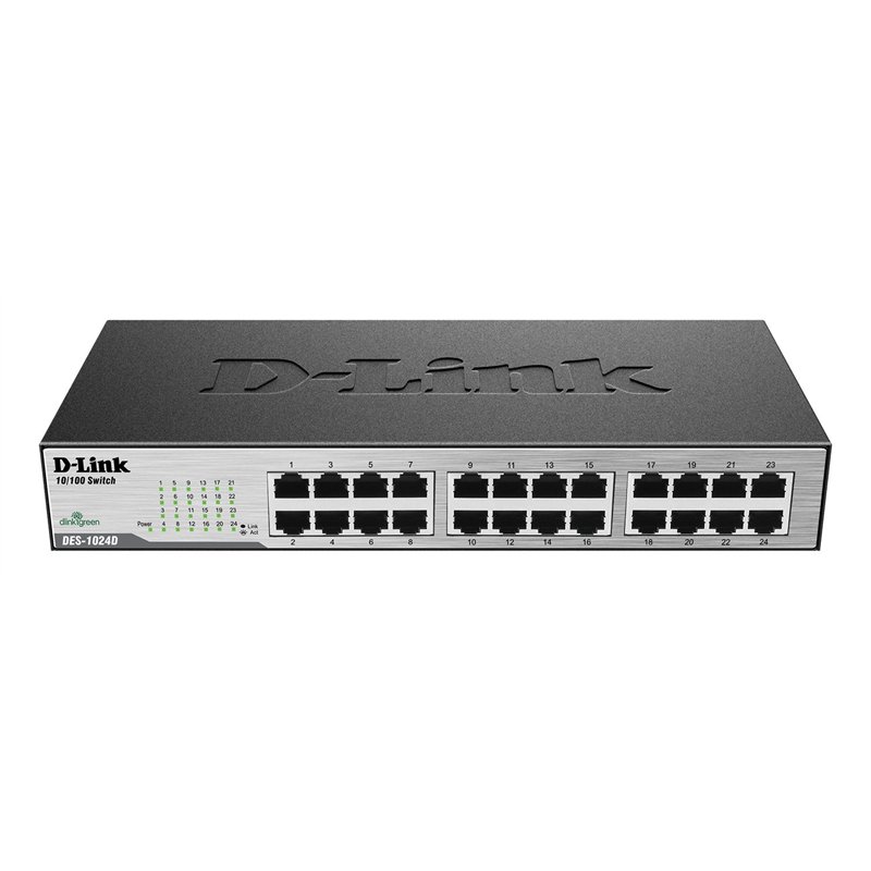 Image secondaire de D-Link DES-1024D Switch 24 Ports Ethernet 10/100mbps - Idéal Partage de Connexion et Mise en Réseau Small/Home Office