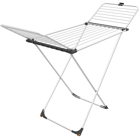 Gimi Tempo Étendoir à Poser sur Le Sol 100% Aluminium, 20 m d'étendage