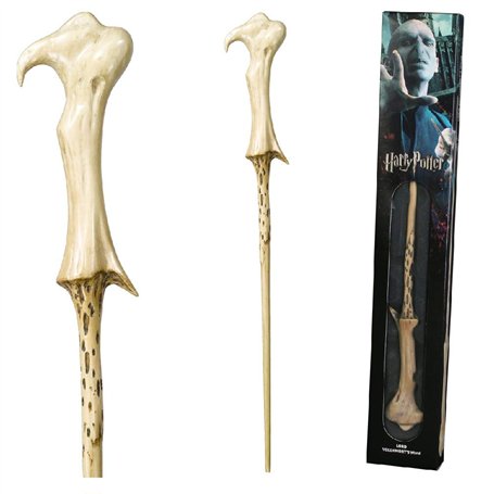 The Noble Collection - Lord Voldemort Wand in A Standard Windowed Box - 15in (37cm) Wizarding World Wand - Harry Potter Film Set
