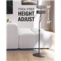 SANUS Support D'enceinte Universel Pour Petit Haut- Parleurs A Hauteur Réglable - S'allonge De 28 "à 38" - Supporte Les Petites