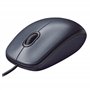 Logitech M90 Souris Filaire USB, Suivi Optique 1000 PPP, Ambidextre, Compatible avec PC/Mac/Portable - Noir