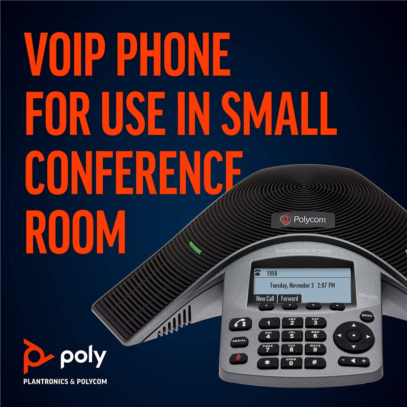 Image secondaire de Polycom SoundStation IP 5000 Téléphone VoIP Noir