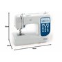 Carina Professionnel - Machine à coudre informatisée pour débutants, avancés et professionnels ; écran LED, 206 programmes de po