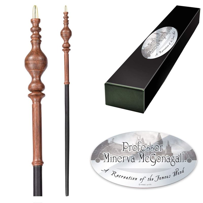 The Noble Collection - Professor Minerva McGonagall Character Wand - 16in (40cm) Wizarding World Wand with Name Tag - Harry Pott