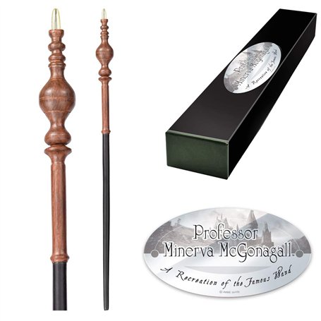 The Noble Collection - Professor Minerva McGonagall Character Wand - 16in (40cm) Wizarding World Wand with Name Tag - Harry Pott
