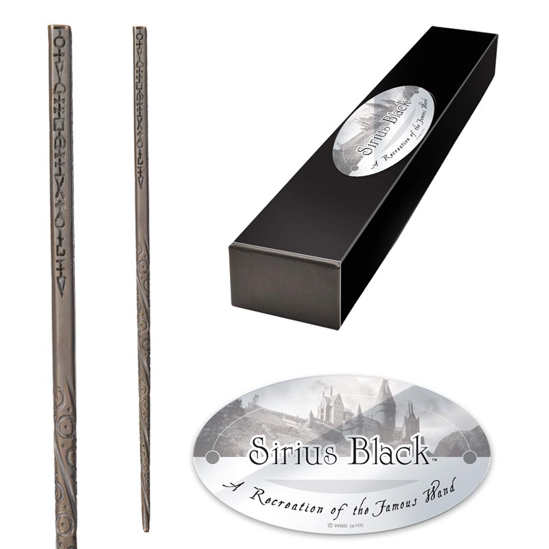 Image secondaire de The Noble Collection - Sirius Black Character Wand - 15.5in (39cm) Harry Potter Wand with Name Tag - Harry Potter Film Set Movie