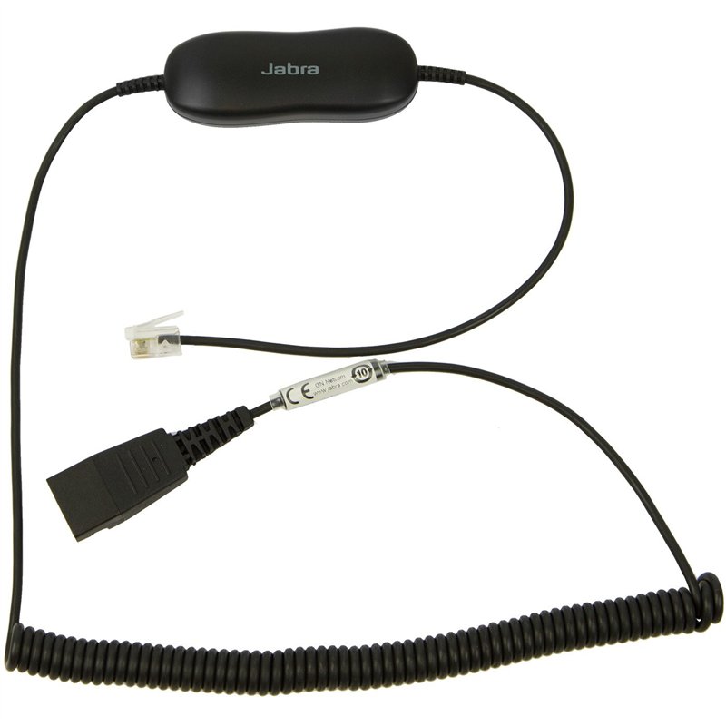 Jabra GN1216 pour Avaya 0.8m Câble ETIRO QD -> RJ9 (Pour téléphone Avaya serie 96xx, 16xx)