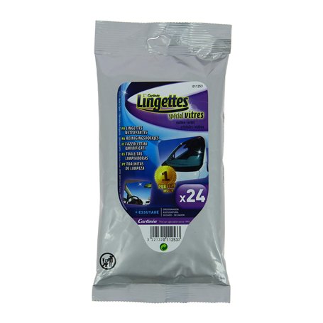 Carlinea 011253 Sachet Lingettes pour Vitres Set de 24