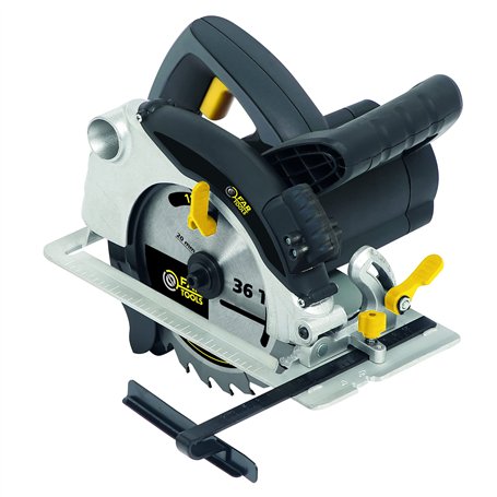 Fartools Scie circulaire 1200W Ø185mm 36T, inclinable à 45°, 5000tr/min, coupe maxi 63mm/90° - 42,5mm/45°