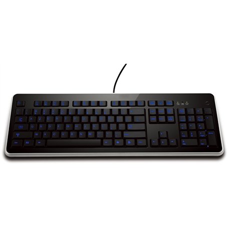 Mobility Lab Clavier Lumineux Filaire USB - Retroéclairage LED Blanc - AZERTY