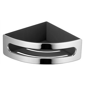 Keuco 11657010001 Elegance Porte-éponge de coin en 2 parties à assembler Chromé/gris anthracite