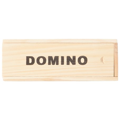 WDK PARTNER - A1300360 - Jeux de société - Jeu de dominos - Plumier bois