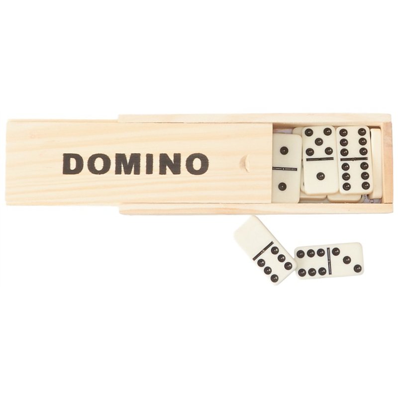 Image secondaire de WDK PARTNER - A1300360 - Jeux de société - Jeu de dominos - Plumier bois