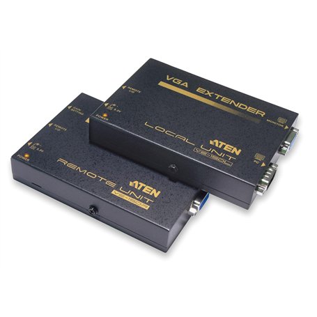 ATEN kit extendeur VGA Cat. 5, portée de 150 m, Noir