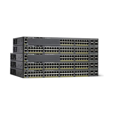 CISCO Catalyst WS-C2960X-48TS-LL commutateur réseau Géré L2/L3 Gigabit Ethernet (10/100/1000) Noir