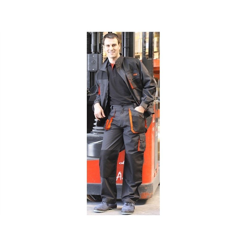 Juba Top Range 961/M Pantalon Noir/orange Taille M