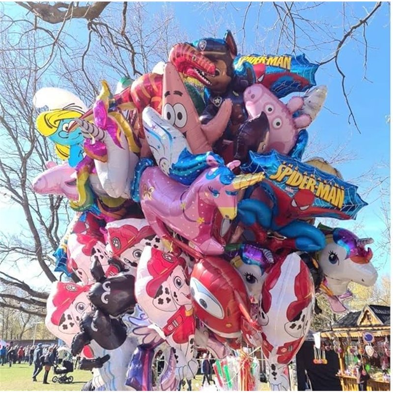 Image secondaire de Grabo Ballon gonflable Ninja rouge, environ 60 x 70 cm