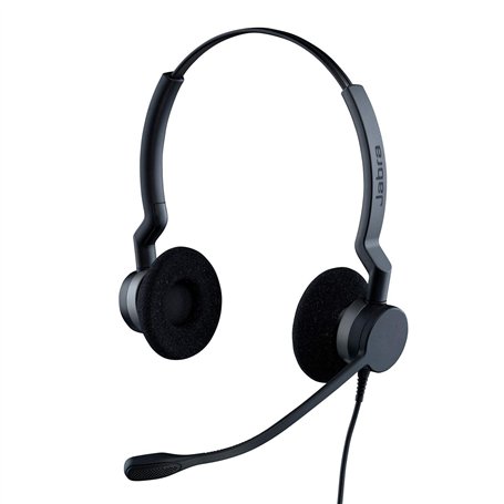 Jabra Biz 2300 - Casque Stereo supra-auriculaire Quick Disconnect - Casque Filaire avec Microphone Antibruit Pour Téléphones de 