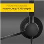 Jabra Biz 2300 - Casque Stereo supra-auriculaire Quick Disconnect - Casque Filaire avec Microphone Antibruit Pour Téléphones de 