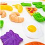 KidKraft 115 Pièces Ensemble de Jouets de Cuisine Tasty Treats, Accessoire pour Dinette, Fruits légumes factices, Accessoires en