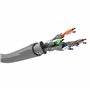 goobay 96093 CAT 6a Câble Réseau, S/FTP (PiMF), Gris, 50 m Longueur