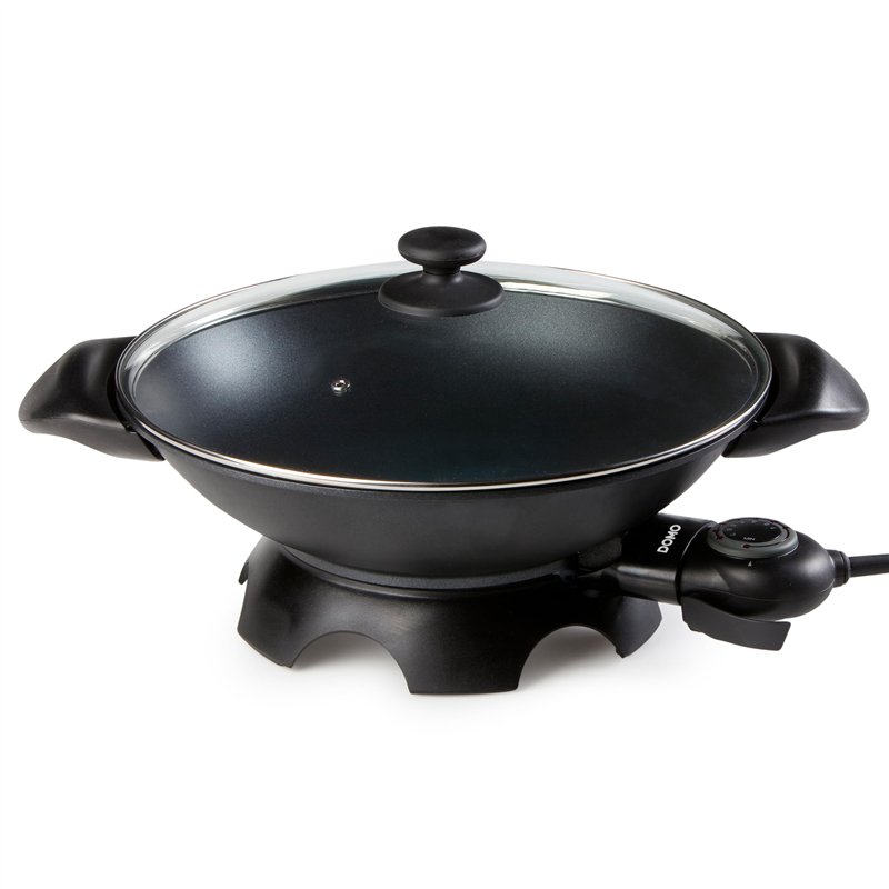 Image secondaire de Domo DO-8708W Grand Wok Electrique Aluminium Noir 5 L