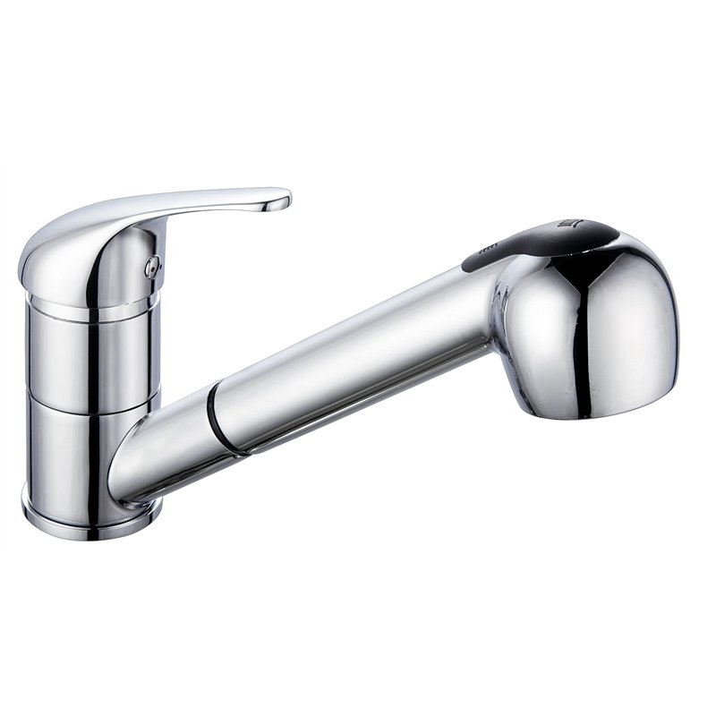 Edouard Rousseau - Mitigeur Évier Ares - Douchette Extractible 2 Jets, Flexible Inox Double Agrafage - 175 (Hauteur) x 195 (Sail