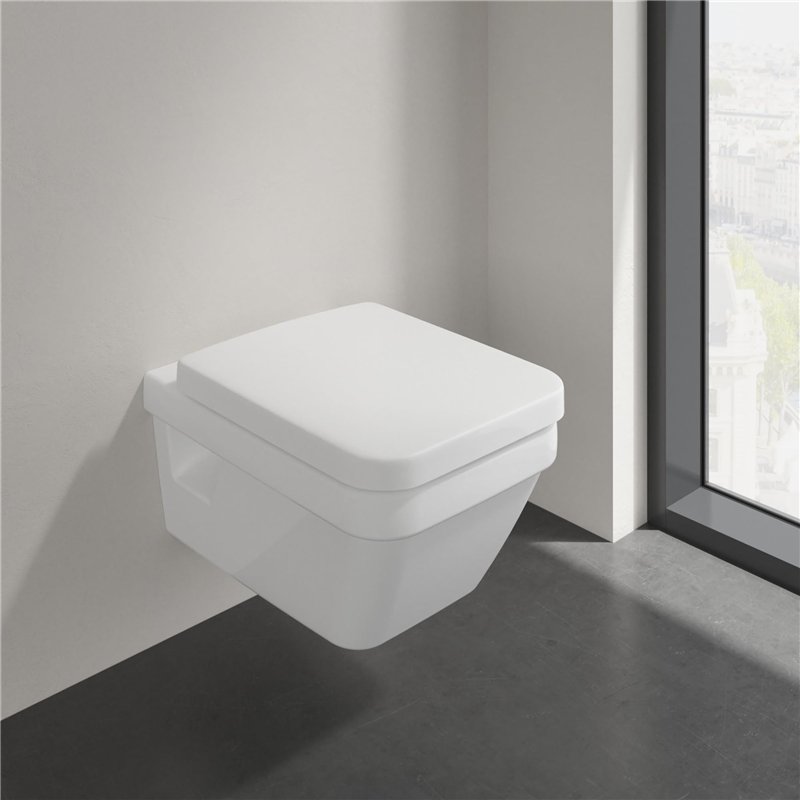 Image secondaire de Abattant de WC Architectura Villeroy & Boch, avec abaissement automatique, abattant de WC amovible en Duroplast incassable, pièc