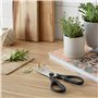 Amazon Basics Inox Ciseaux de cuisine multiusage, 8 inch, Noir