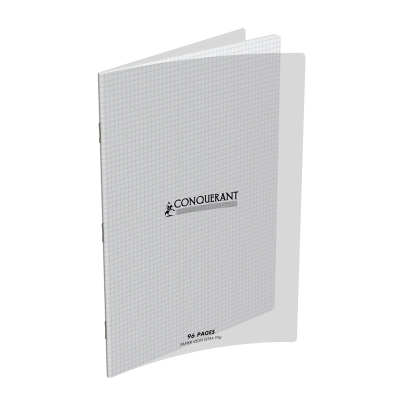 Conquérant 400009672 Cahier Petits carreaux 5 x 5 96 pages 24 x 32 cm Incolore