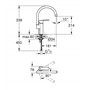 Grohe 30221002 Eurostyle Cosmopolitan Mitigeur de Cuisine À Levier Unique, Argent