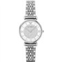 Emporio Armani Montre pour femmes, mouvement à deux aiguilles, boîtier en acier inoxydable de 32 mm avec bracelet en acier inoxy