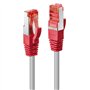 LINDY 47837 RJ45 Câble réseau, câble Patch Cat 6 S/FTP 1.00 m Gris avec cliquet dencastrement 1 pc(s)