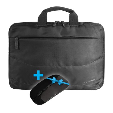 Tucano Bu-bidea-WM, Sacoche Ordinateur Portable Mixte, Noir