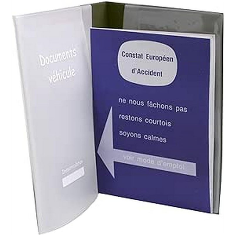 Auxence Porte Documents de Véhicule (Étui de Rangement Carnet d'Entretien, Carnet Constructeur, Constat Européen d'Accident), 23