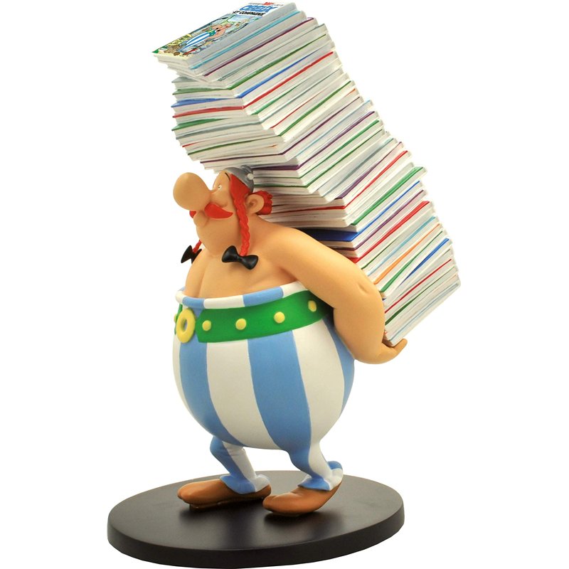 Plastoy Astérix Obelix Pile D'Albums Figurine, 124, 14.00 x 13.00 x 25.00, PLA00124, Multicolor