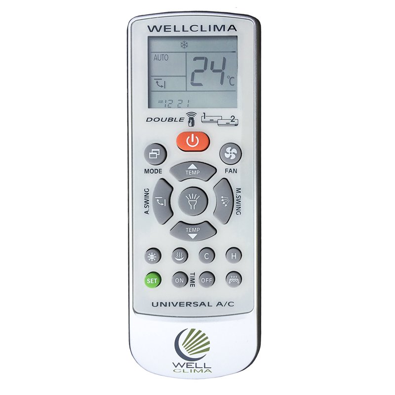 Wellclima Double Télécommande pour climatiseur et conditionneur d'air, compatible avec les principales marques