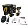 Fartools XF-DRILL XF-DRILL Perceuse/Visseuse sans fil 18V 2 batteries 1,5&3,0Ah Li-ion, 33Nm max, mandrin 10mm, chargeur rapide&