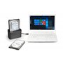 PORT CONNECT Station d'Accueil pour Disque dur Sata HDD 2.5 pouces +3.5 pouces