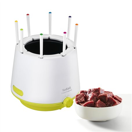 Tefal Appareil à Fondue 8 Personnes, Fondues Bourguignonnes, Savoyardes, Chocolat, Chinoises, Paroi Isolante Thermorespect, Caqu
