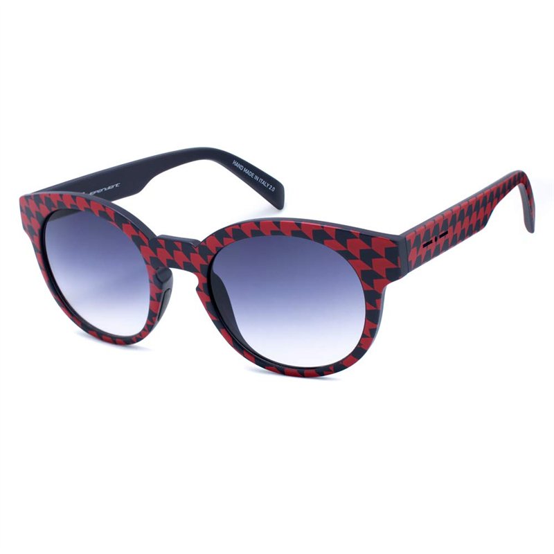 Italia Independent 0909T-PDP-053 Montures de Lunettes, Multicolore (Rojo/Negro), 51 Femme